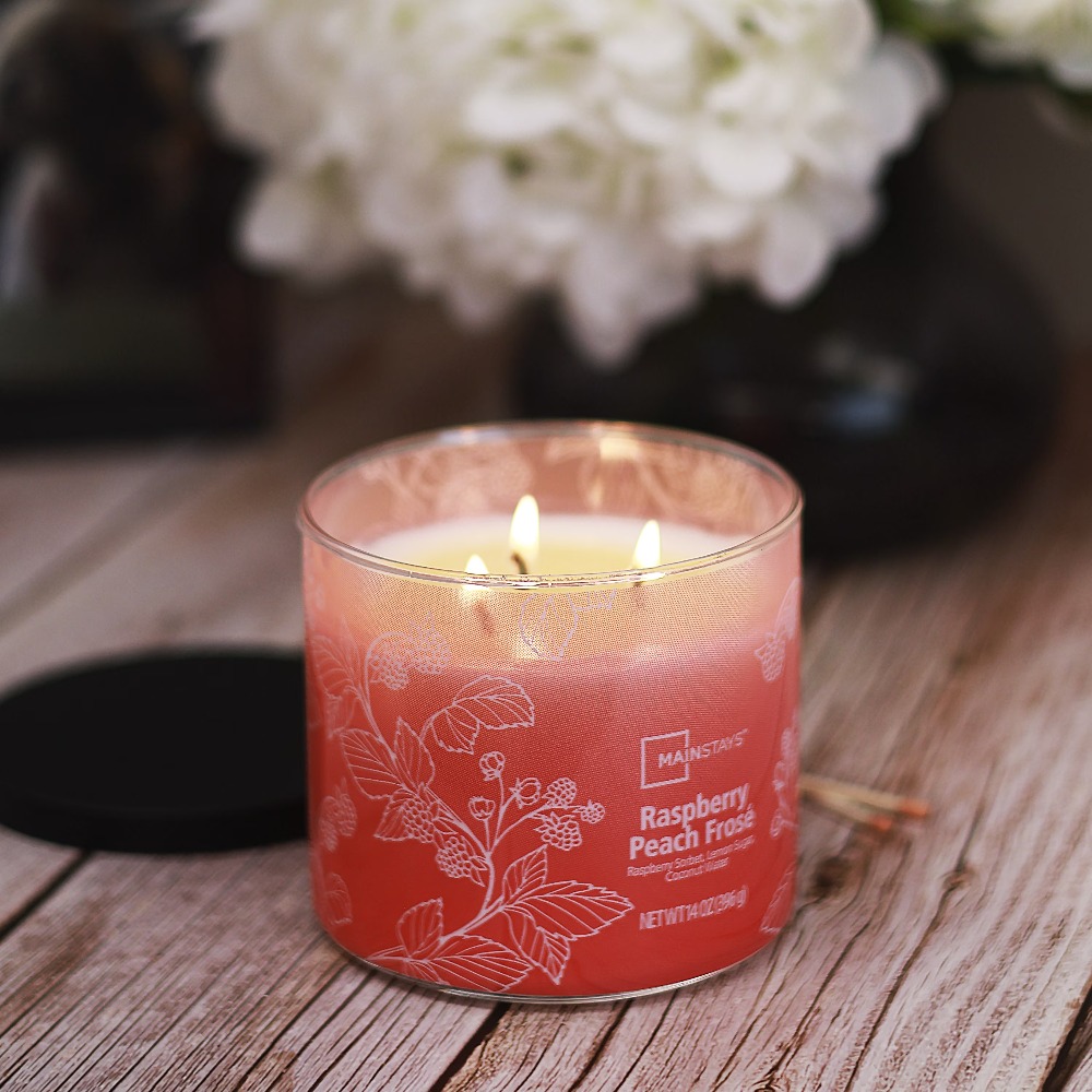 Home Fragrances - 3 Wick Ombre Wrap Scented Candle