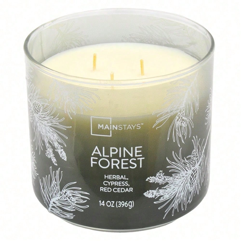 Home Fragrances - 3-Wick Ombre Wrapped Alpine Forest Scented