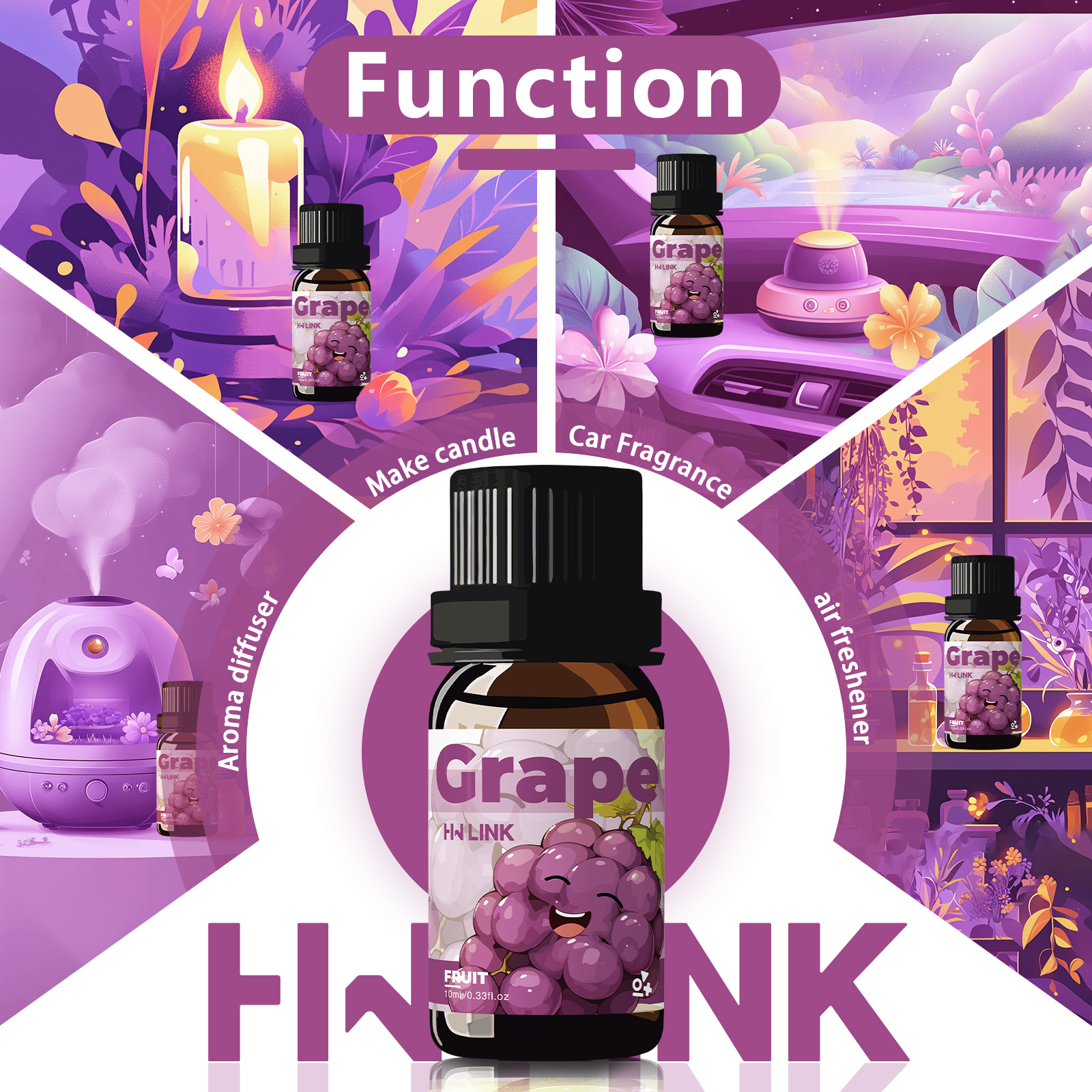 Grape Essential Oil 10ml  Grap - Home Fragrances review and price