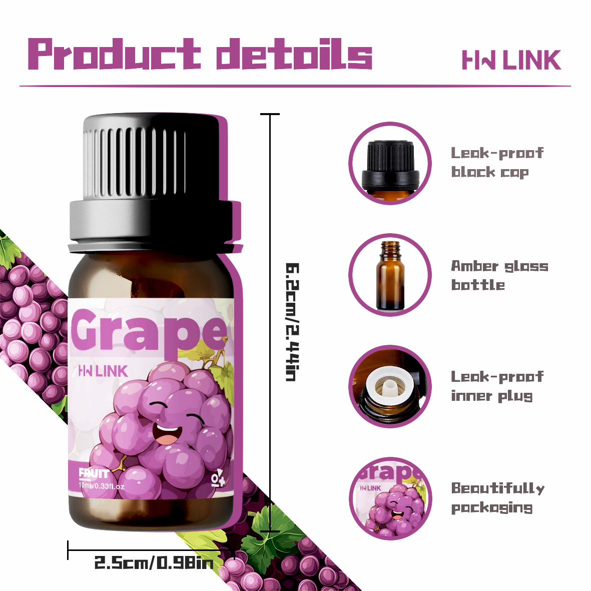 Grape Essential Oil 10ml  Grap - Home Fragrances review and price