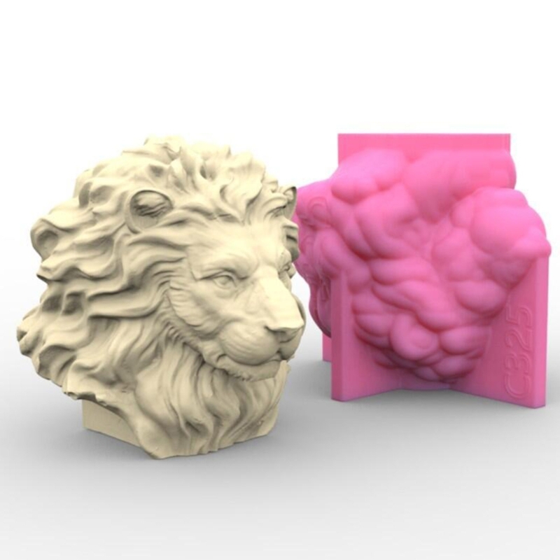 3D Lion Heads Candle Silicone  - Home Fragrance Rituals review and price