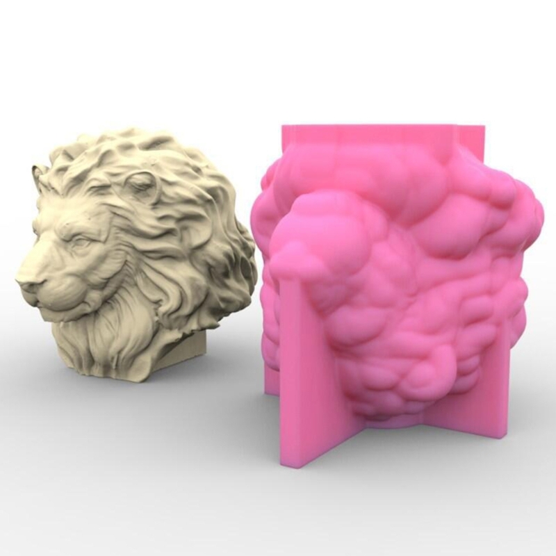 3D Lion Heads Candle Silicone  - Home Fragrance Rituals review and price