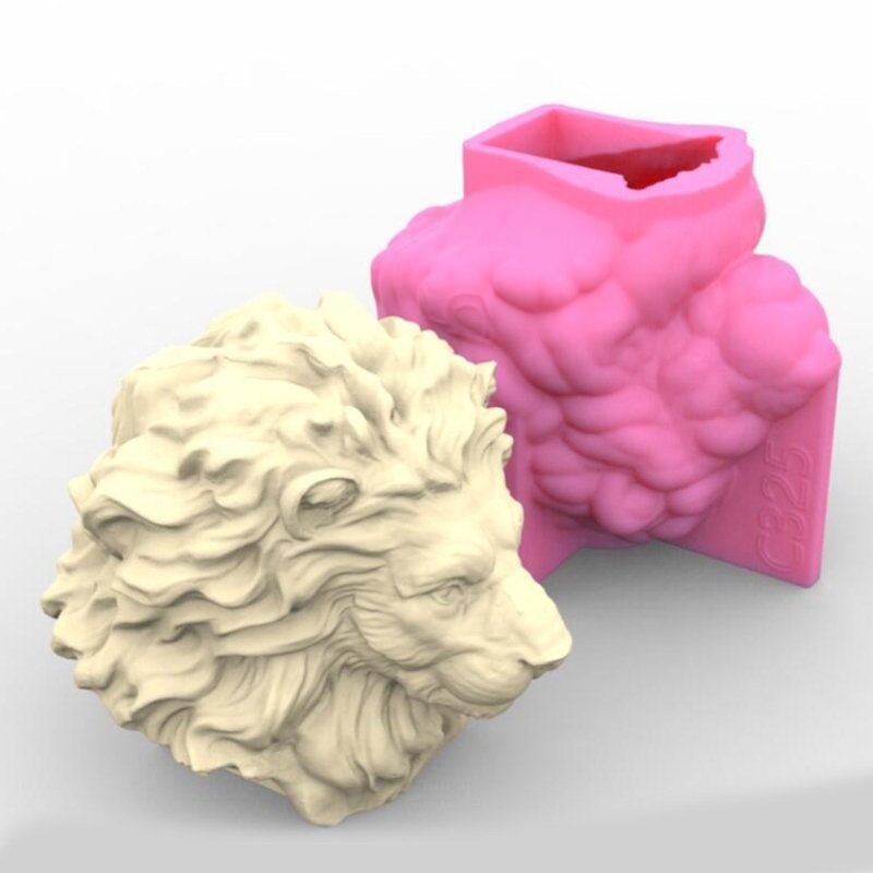 3D Lion Heads Candle Silicone  - Home Fragrance Rituals review and price