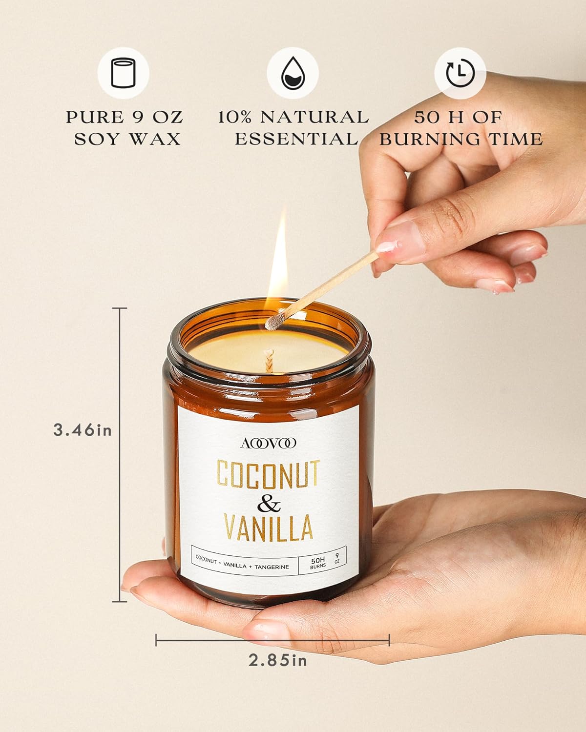 Coconut Vanilla Scented Candle - Home Fragrances review and price